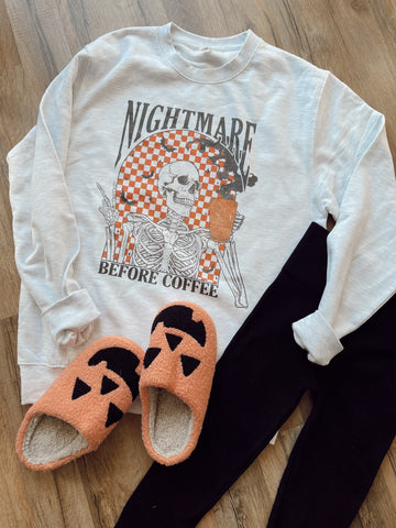 Nightmare Before Coffee Crewneck