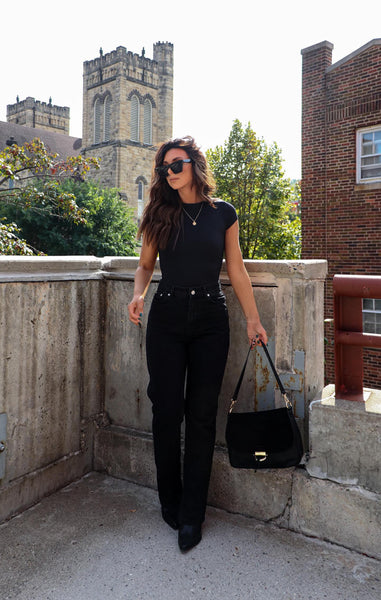 Basic Girl Black Bodysuit