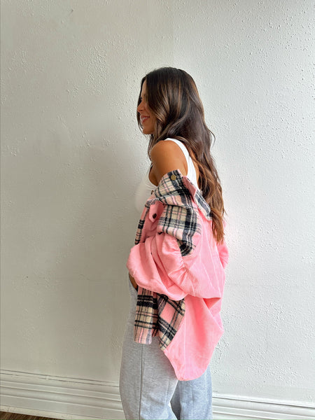 Bubble Pink Corduroy Jacket