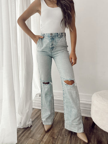 Bad Habits Flared Denim