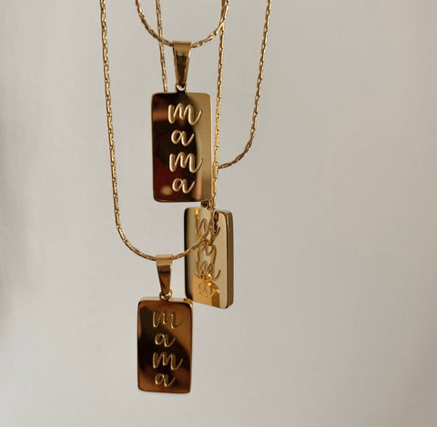 Mama Pendant Necklace