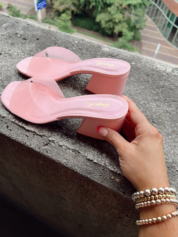 Pink Jelly Heels